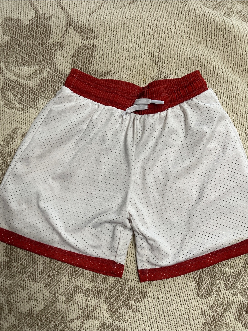 Kids' Dead Red Striped Athletic Shorts BL101 YS - Picture 6 of 8